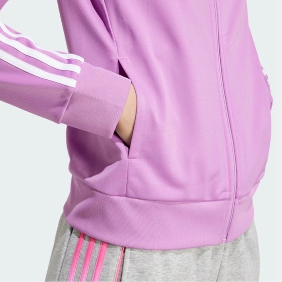 Adidas | Women's 3-Stripe Tricot Track Jacket - Picture 4 of 5